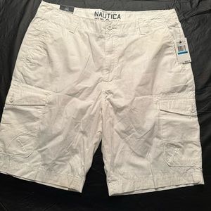 36 Inch Waist White Khaki Nautica Shorts